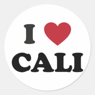 I Heart Cali Colombia Ronde Sticker