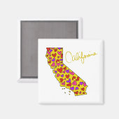 I Heart California State Magnet (Recto/Verso)