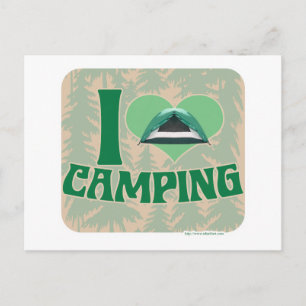 I Heart Camping Briefkaart