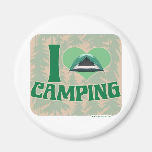 I Heart Camping Magneet (Voorkant)