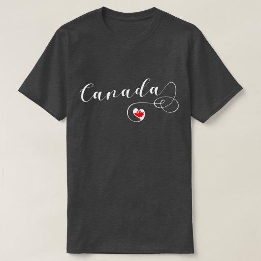 I Heart Canada, Canadese vlag T-shirt (Design voorkant)