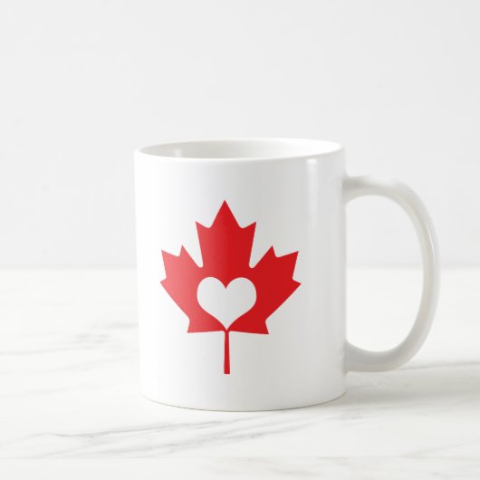 I Heart Canada Maple Leaf Koffiemok (Rechts)