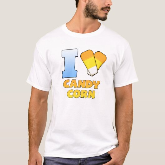 I Heart Candy Corn T-shirt (Voorkant)