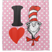 I Heart Cat in het Pet Douchegordijn (Voorkant)