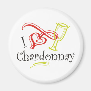 I Heart Chardonnay Magneet