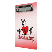 I Heart Cheerlead Mini Klembord (Angled2)