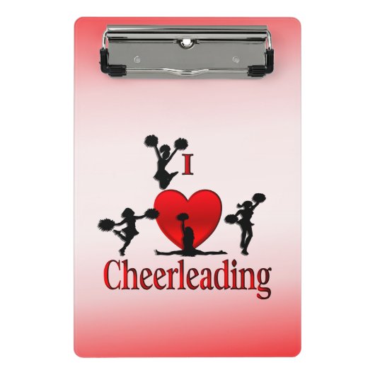 I Heart Cheerlead Mini Klembord (Voorkant)