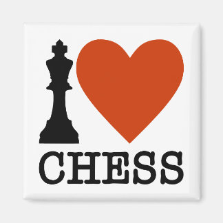 I Heart Chess Magneet