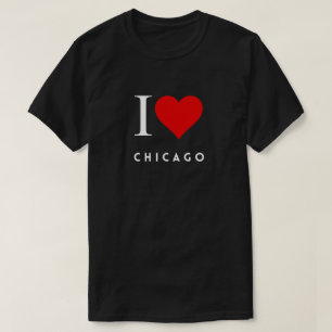 I Heart Chicago blk Mannen T-shirt