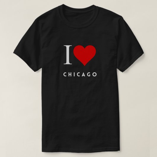 I Heart Chicago blk Mannen T-shirt (Design voorkant)