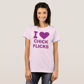 I Heart Chick Flicks T-shirt (Voorkant volledig)