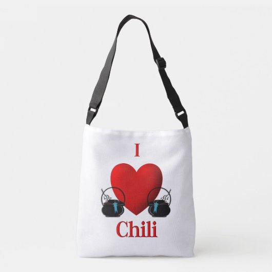 I Heart Chili Crossbody Tas (Achterkant)