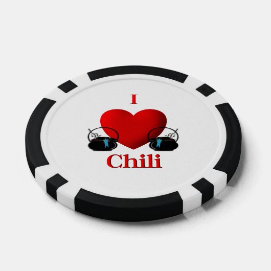 I Heart Chili Poker Chips (Enkel)