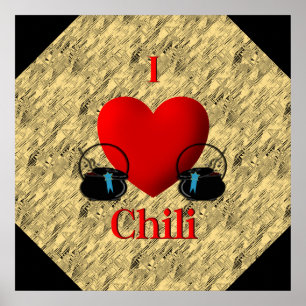 I Heart Chili Poster