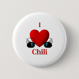 I Heart Chili Ronde Button 5,7 Cm