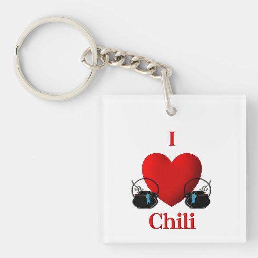 I Heart Chili Sleutelhanger (Voorkant)