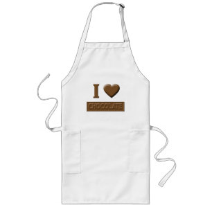 I Heart Chocolate Lang Schort