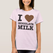 I Heart Chocolate Milk T-shirt (Voorkant)