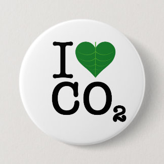 I Heart CO2 Ronde Button 7,6 Cm