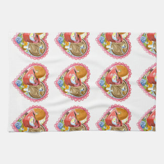 I Heart Coffee en Donuts Towel Theedoek