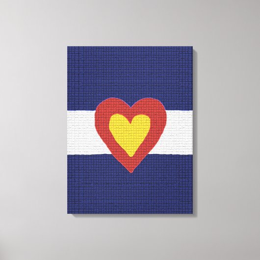 I Heart Colorado Drapeau toile murale (Recto)