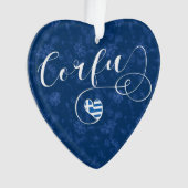 I Heart Corfu, drapeau grec, Kerkyra (devant)