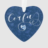 I Heart Corfu, drapeau grec, Kerkyra (dos)