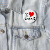 I Heart Cows Button (In situ)
