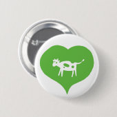 I Heart Cows Pin Ronde Button 5,7 Cm (Voorkant /achterkant)
