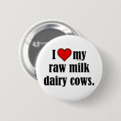 I Heart Cows Ronde Button 5,7 Cm (Voorkant /achterkant)