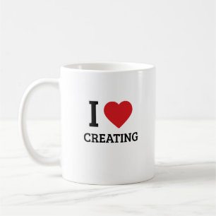 I Heart Creating - Minimalistische creatieve studi Koffiemok