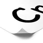 I Heart Crochet - Heart Crochet Chart Pattern Poster (Hoek)