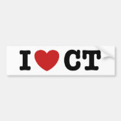 I Heart CT Bumpersticker (Voorkant)