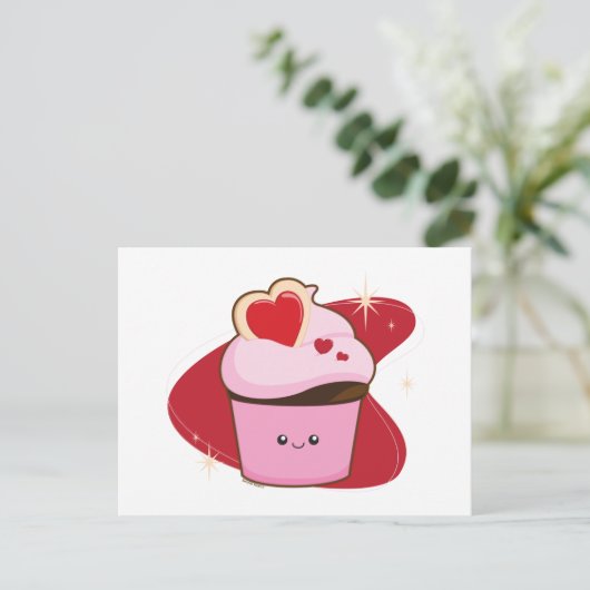 I Heart Cupcakes Briefkaart (Staand voorkant)