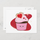 I Heart Cupcakes Briefkaart (Voorkant / Achterkant)