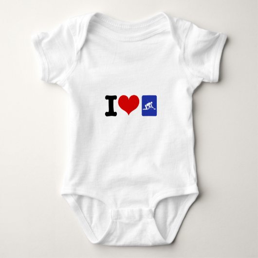 I Heart Curling Romper (Voorkant)