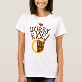I Heart Curry Rice (カ レ ー イ ス ラ) T-shirt