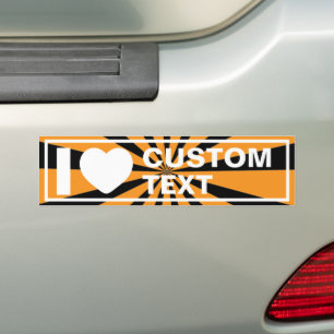 I Heart Custom  Bumpersticker