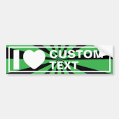 I Heart Custom  Bumpersticker (Voorkant)