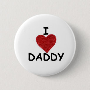 I HEART DADDY RONDE BUTTON 5,7 CM