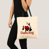 I Heart Dancing Tote Bag (Voorkant (product))