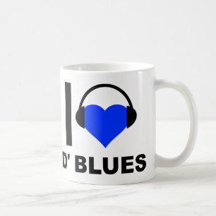 I Heart D'Blues Funny Mug Koffiemok