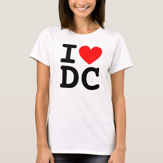 I Heart DC-Shirt T-shirt (Voorkant)