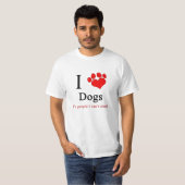 I Heart Dogs T-shirt (Voorkant volledig)