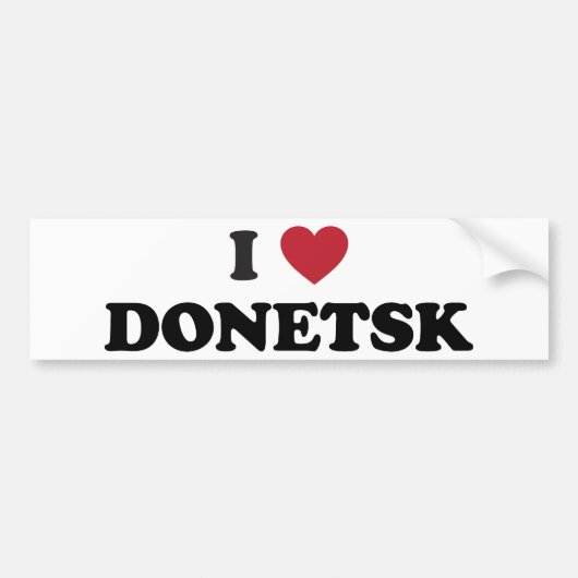 i Heart Donetsk Oekraïne Bumpersticker (Voorkant)