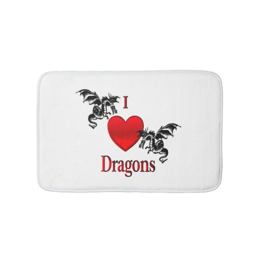 I Heart Dragons Badmat (Voorkant)