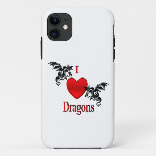 I Heart Dragons iPhone 11 Hoesje