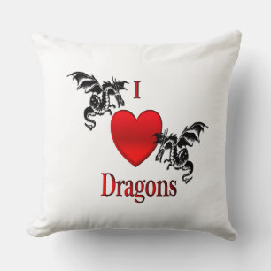 I Heart Dragons Kussen