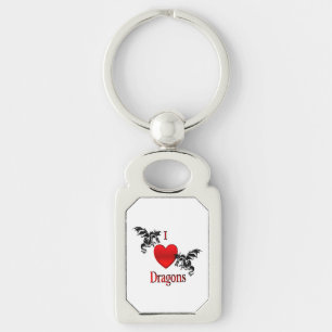 I Heart Dragons Sleutelhanger