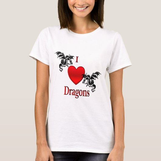 I Heart Dragons T-shirt (Voorkant)